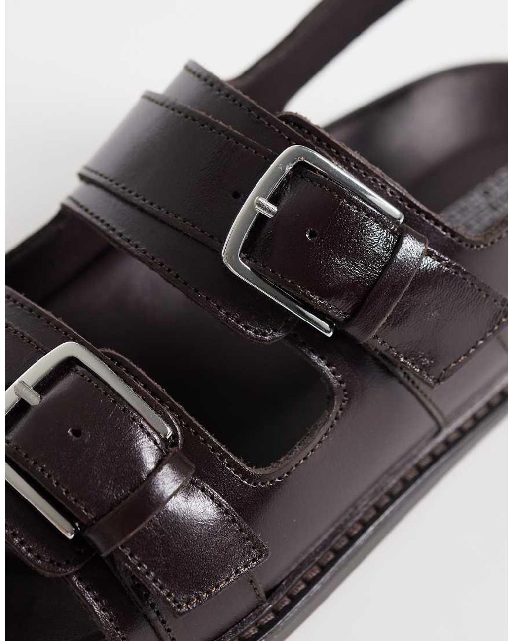 & Other Stories Brown Leather Sandals