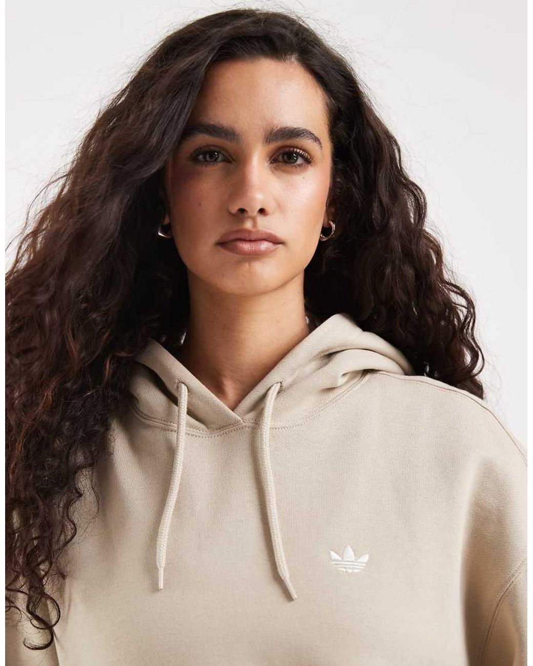 Adidas Originals Natural Essentials Oversized Fleece Hoodie
