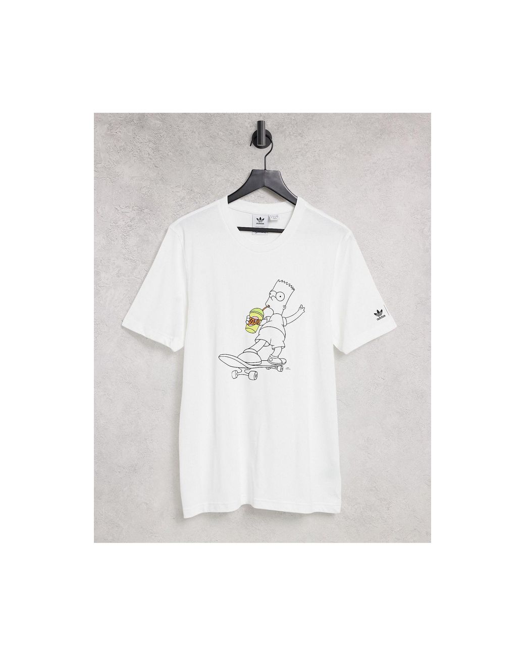 adidas Originals X The Simpsons Bart Squishee T-shirt in White for Men |  Lyst