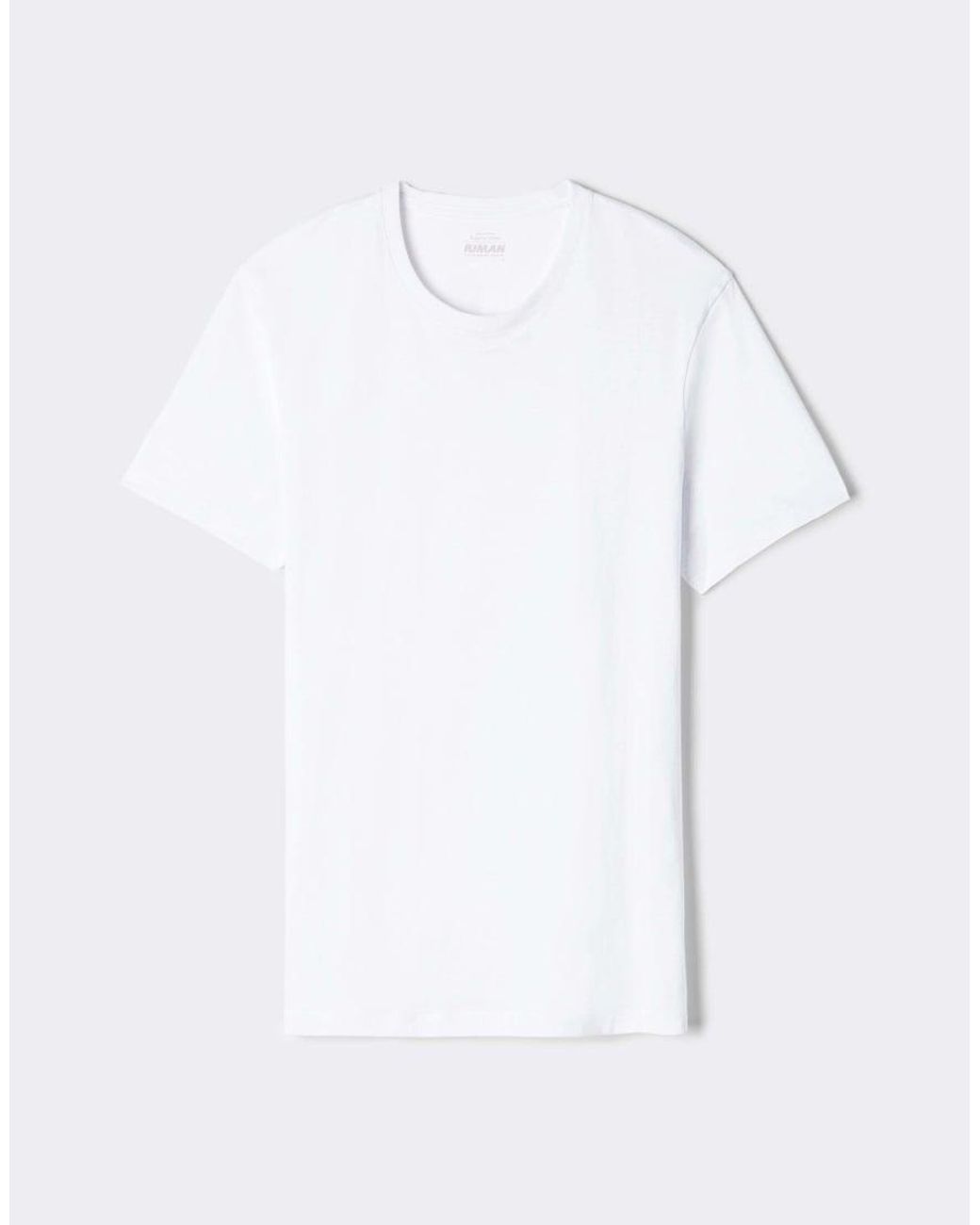 Intimissimi White Superior Cotton T-Shirt for men