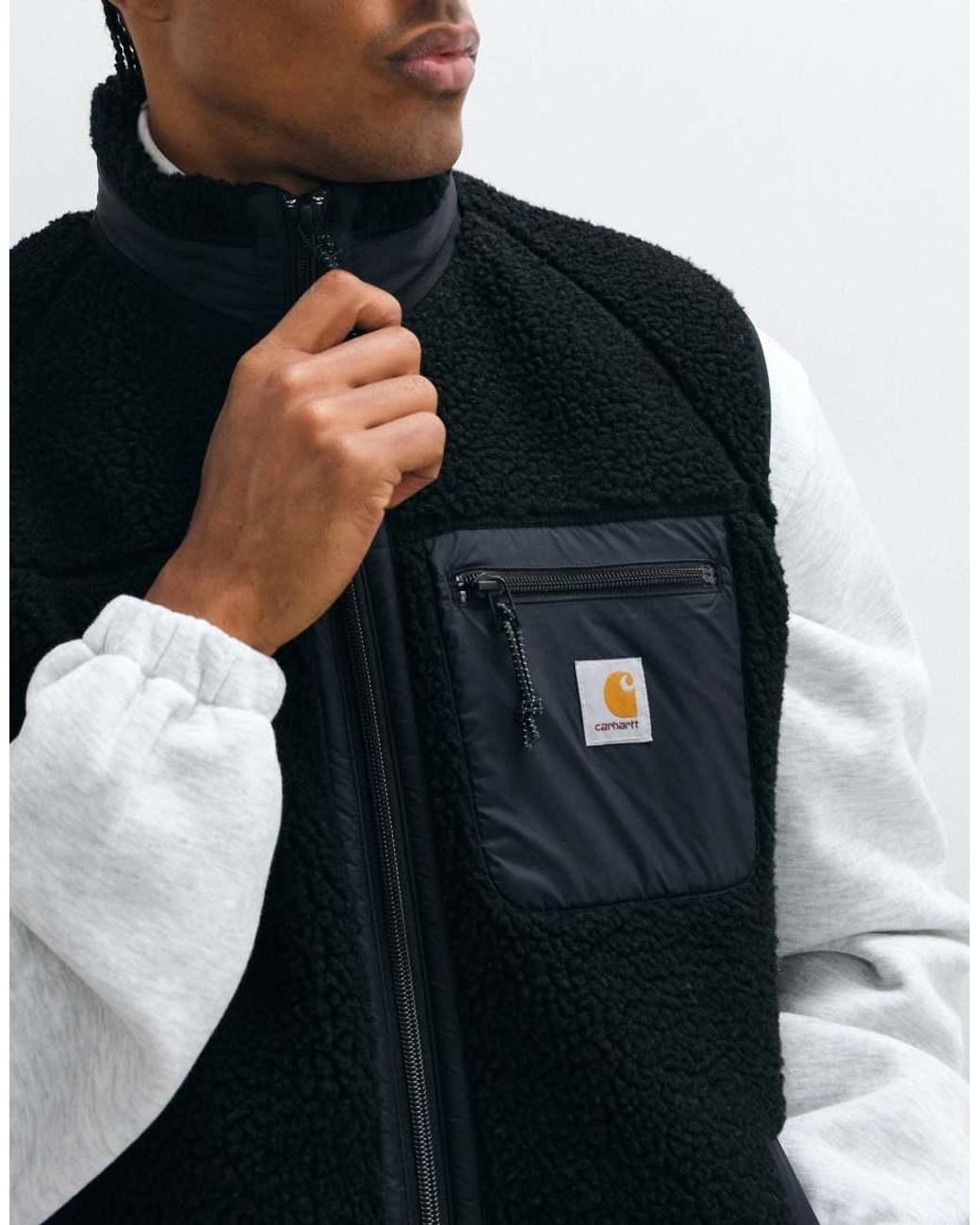 Carhartt Blue Prentis Borg Fleece Liner Gilet for men