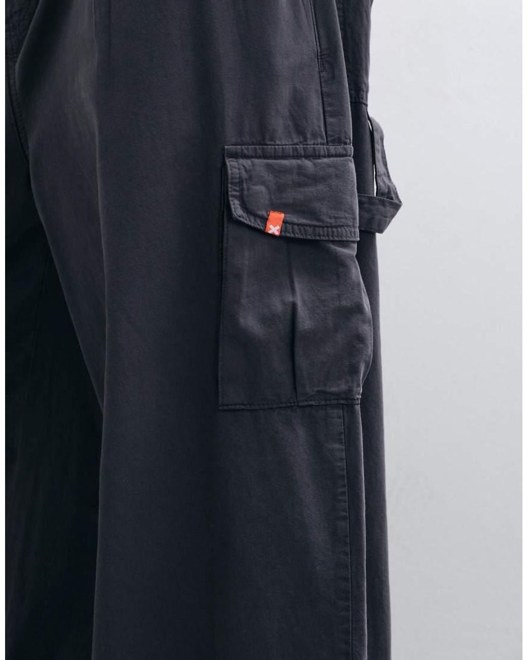 Collusion White Utility Cargo Trouser for men