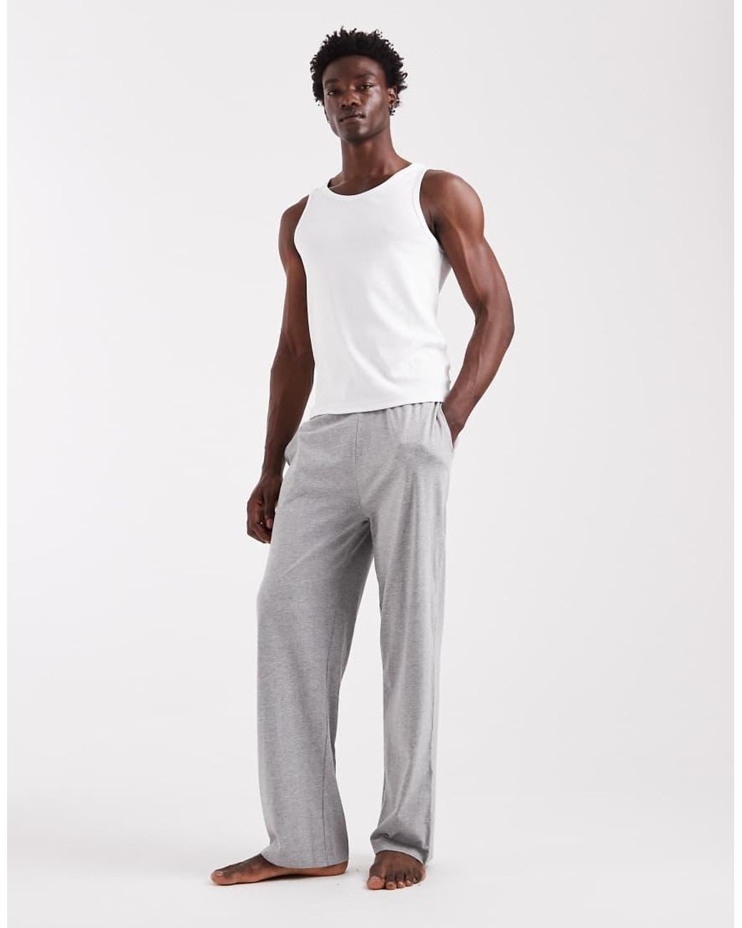 ASOS White Lounge Bottoms for men