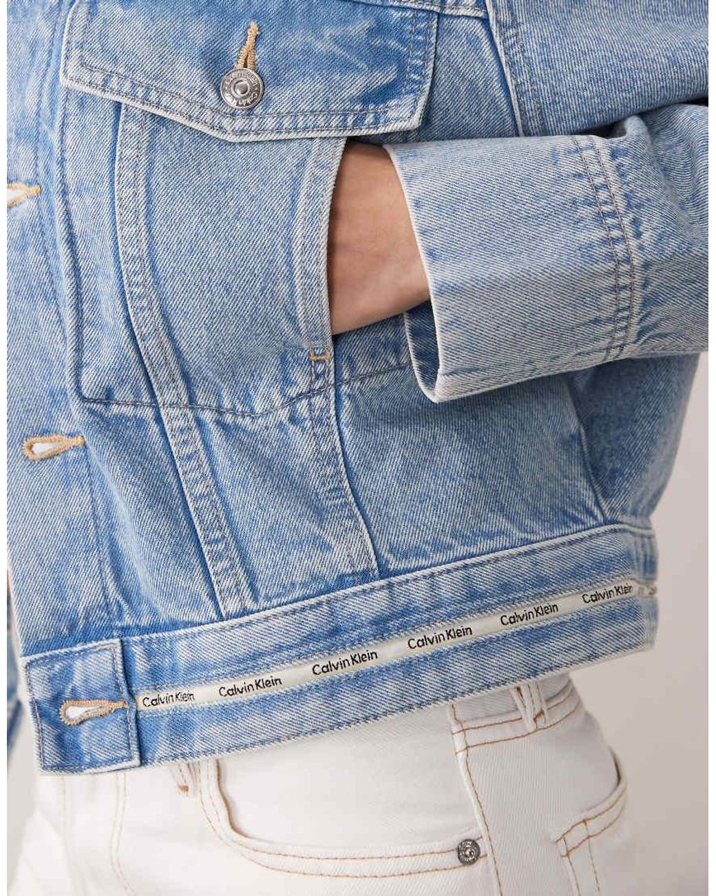 Calvin Klein Blue Boxy Denim Jacket