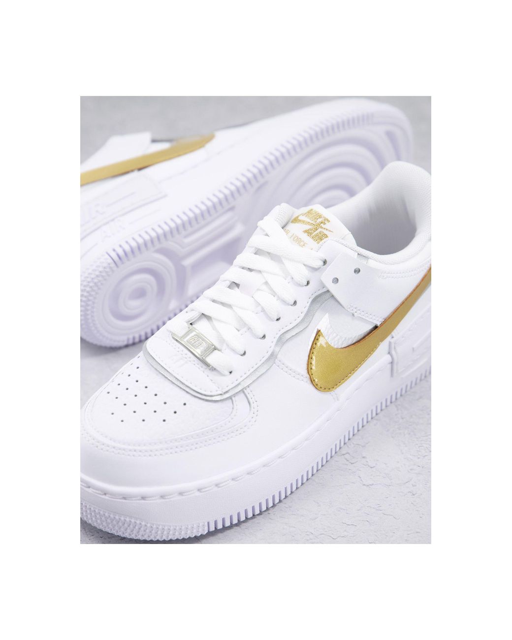 Niet verwacht Zichzelf puzzel Nike Air Force 1 Shadow - Sneakers In , Goud En Zilver in het Wit | Lyst NL