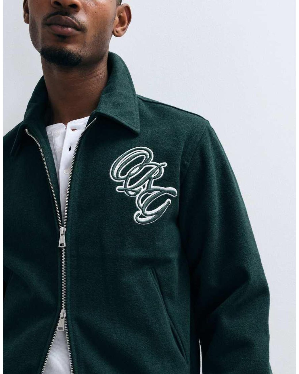 Jack & Jones Blue Varsity Bomber Jacket for men