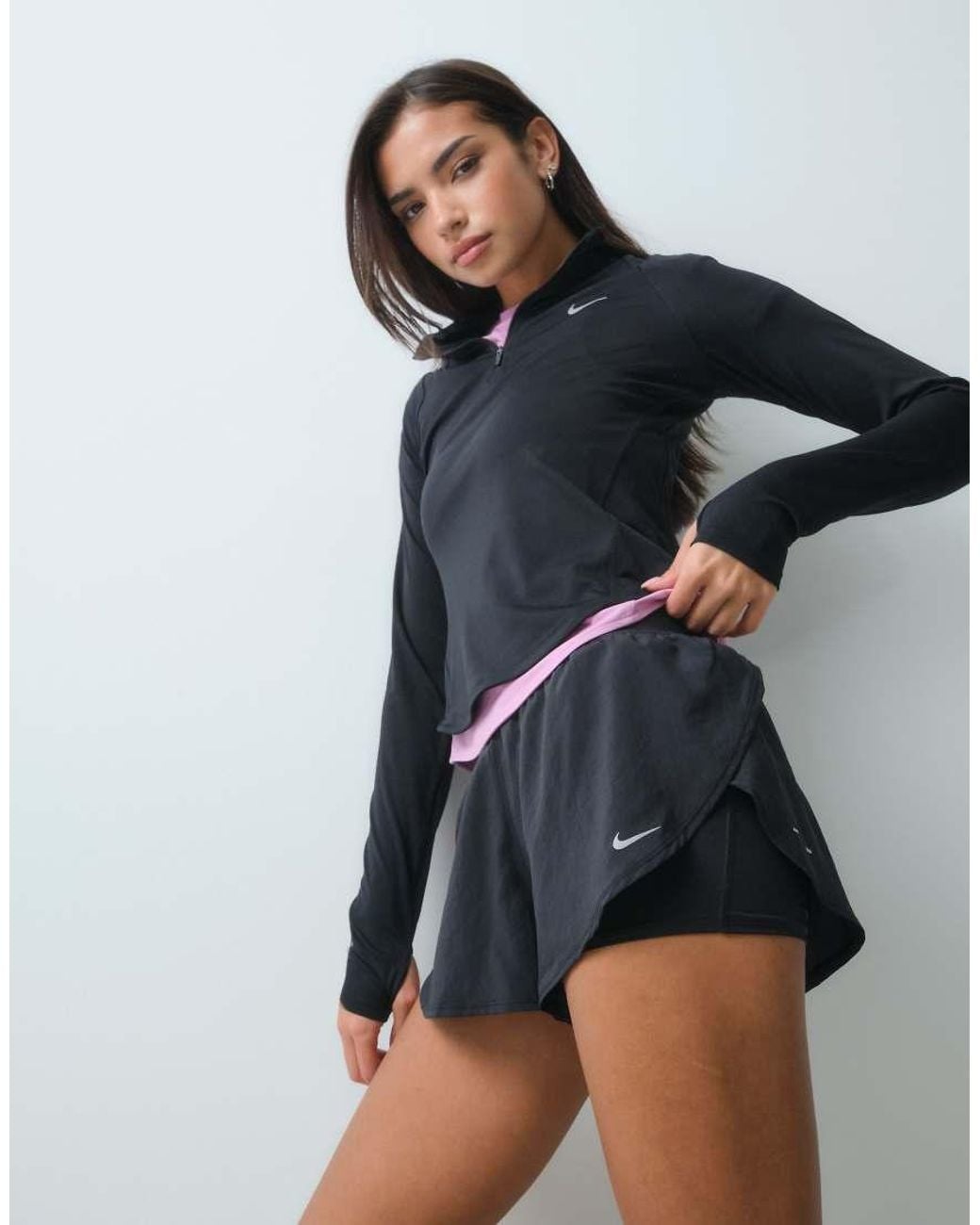 Nike Blue Dri-fit High-rise 2in1 Short