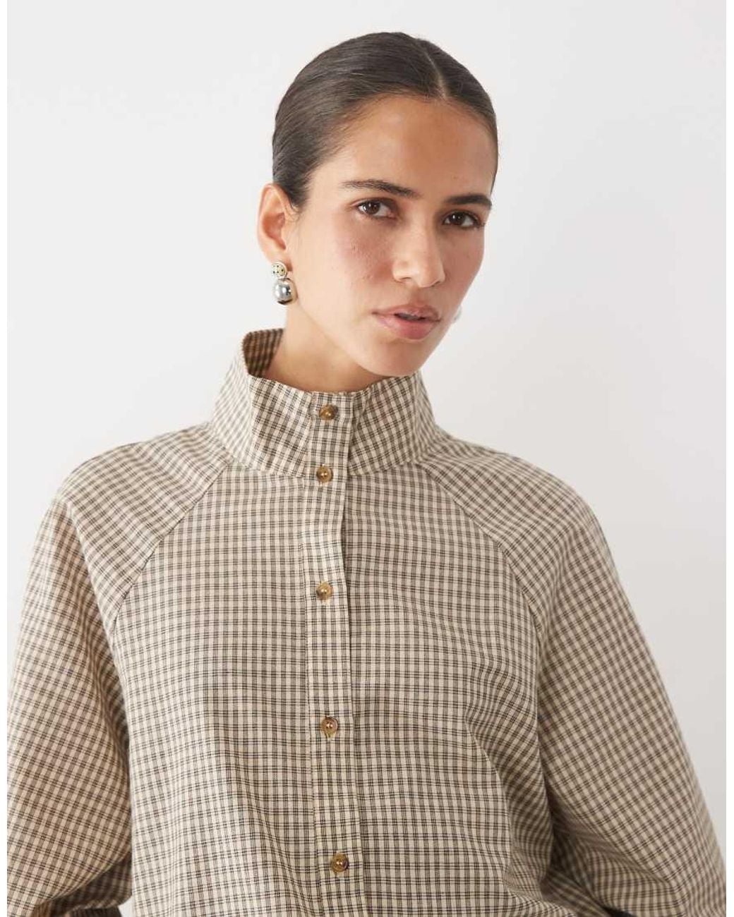 Vila Natural Funnel Neck Jacket