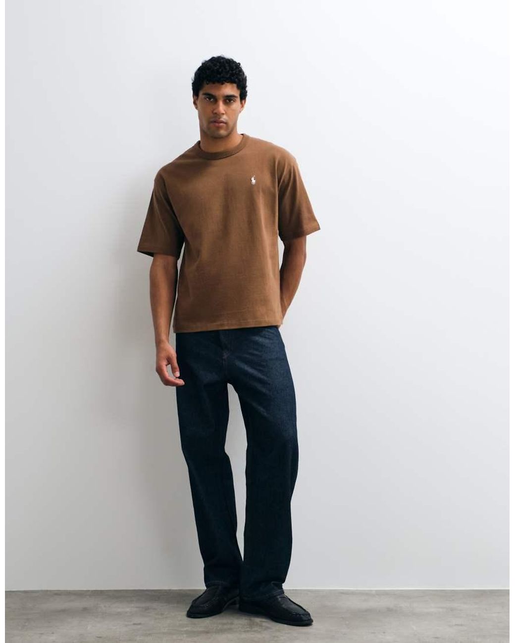 Polo Ralph Lauren Brown Icon Logo Relaxed Fit T-Shirt for men