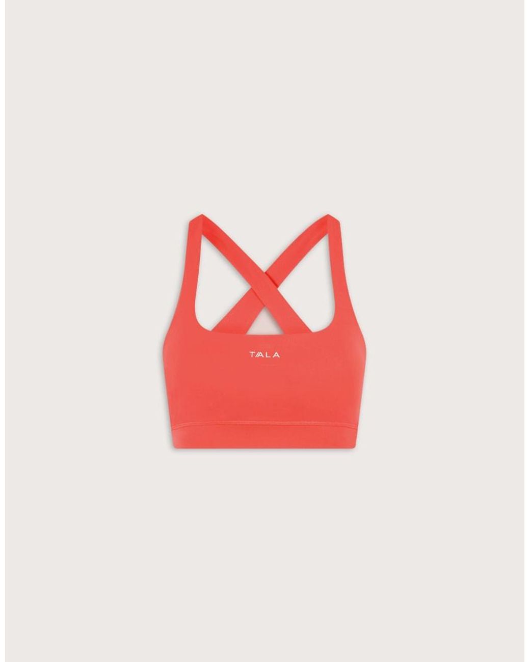 Tala Red Skinluxe Crossback Sports Bra