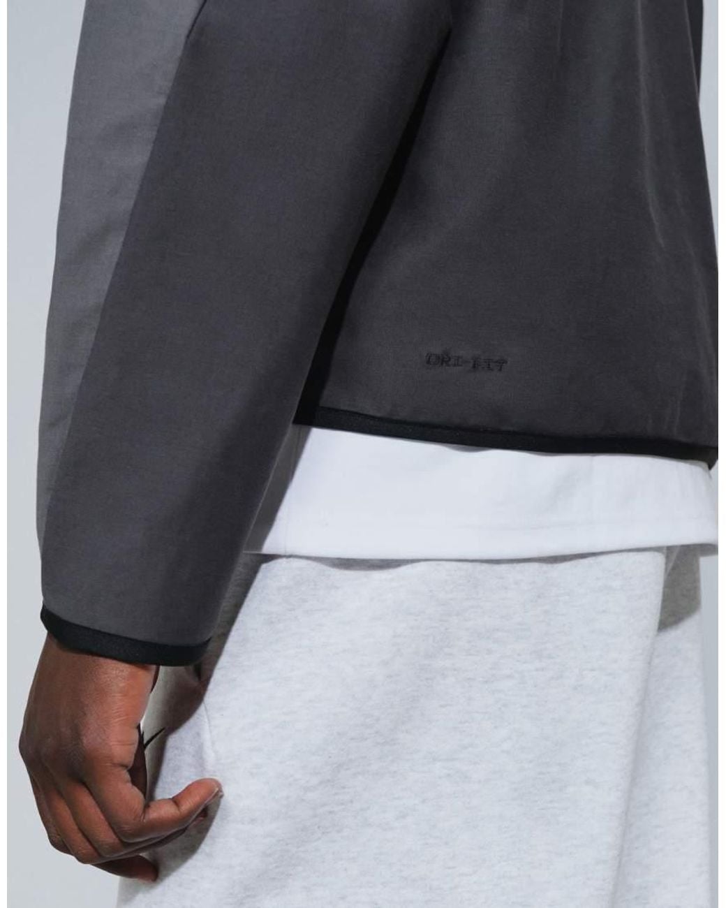 Nike White Tech Shori Knitted Windrunner Full Zip Jacket for men