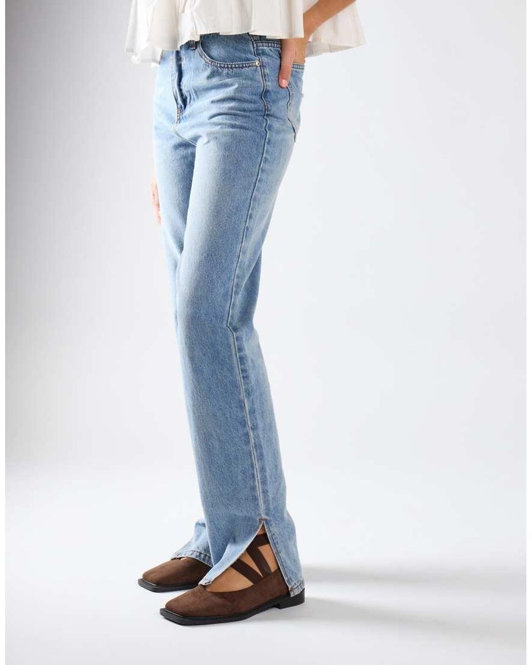 Glamorous Blue Side-Split Jeans
