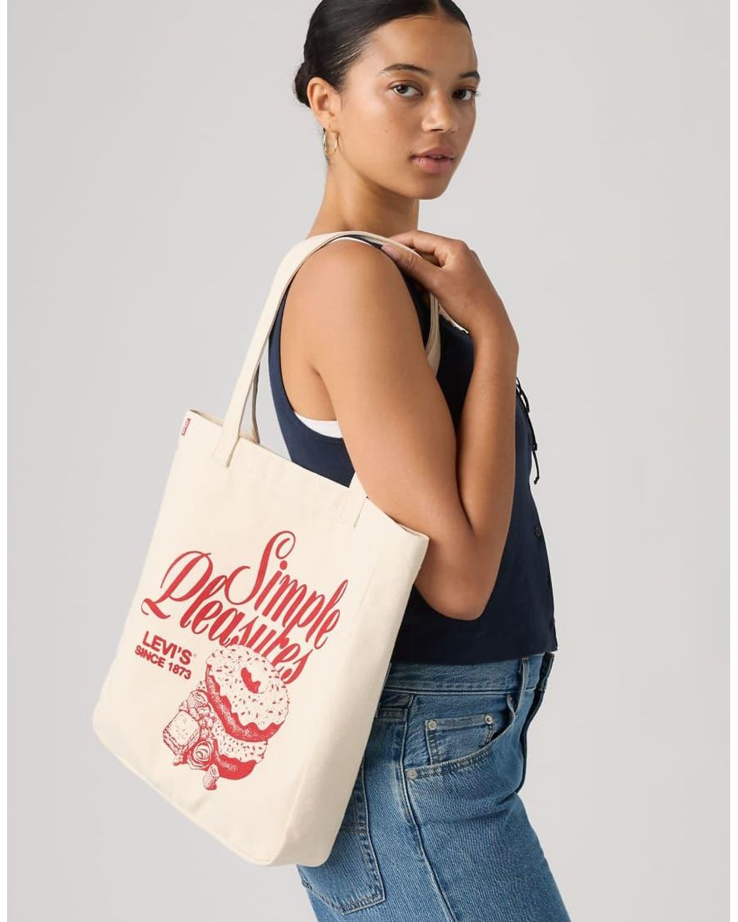 Levi's Red Everyday Graphic Tote