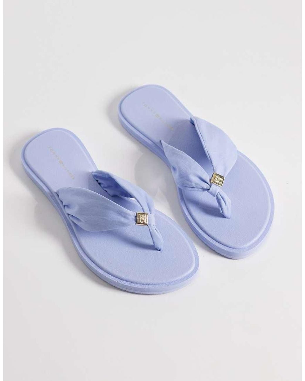 Tommy Hilfiger Blue Scandi Ruched Flip Flop