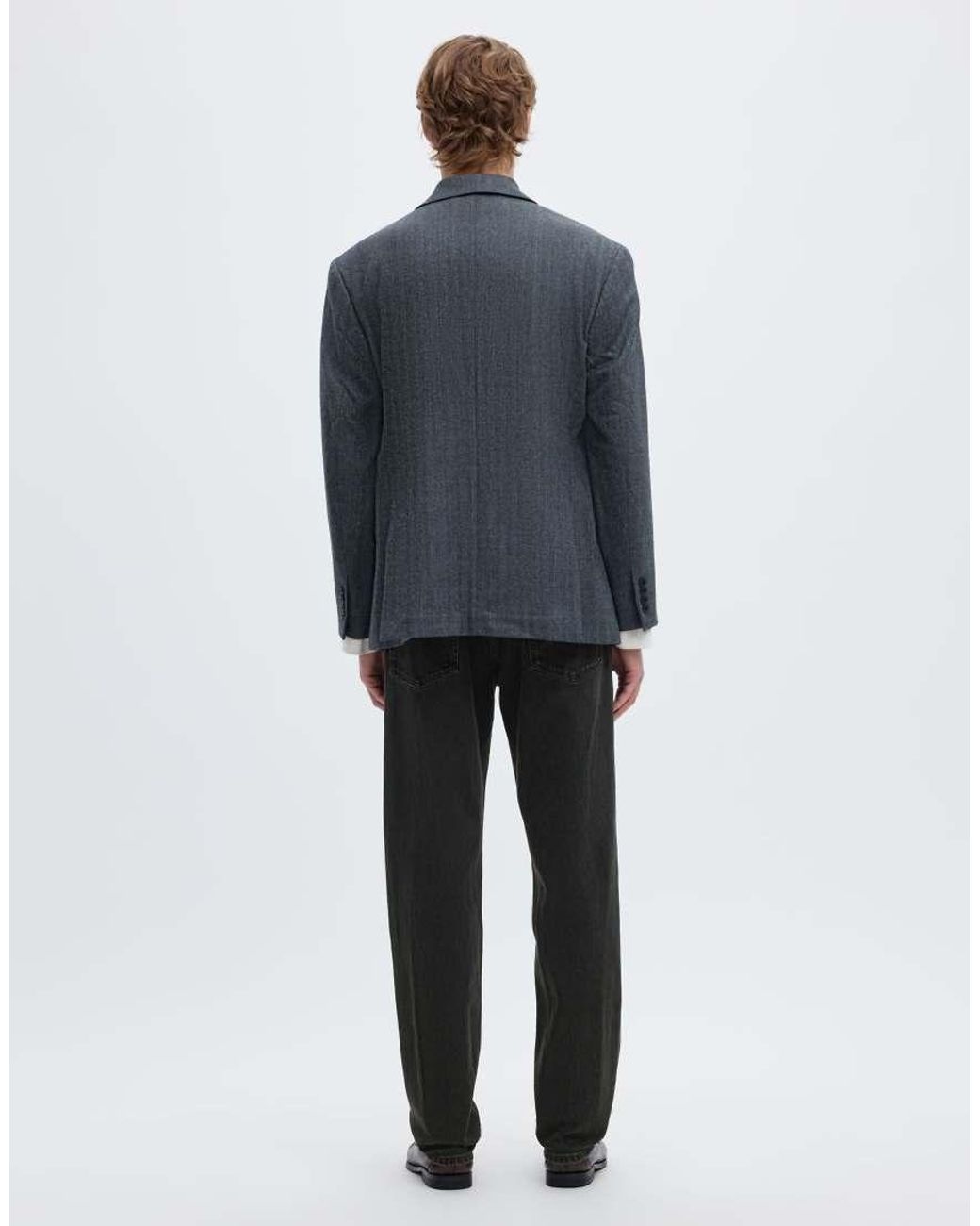 SELECTED Blue Straight Fit Jeans for men