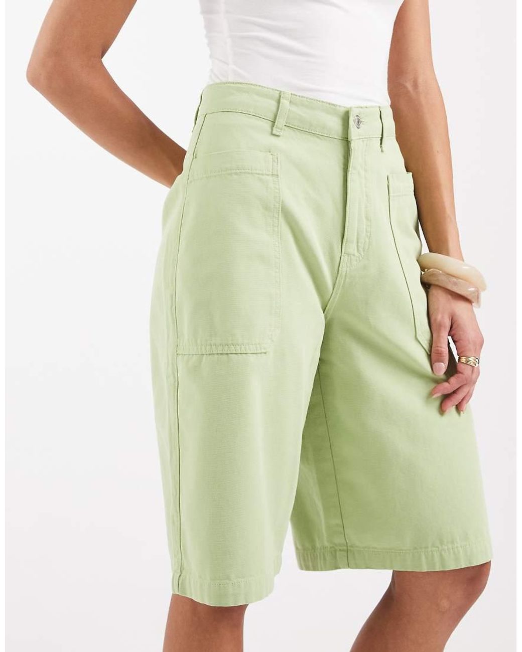 ASOS Green Pocket Detail Bermuda