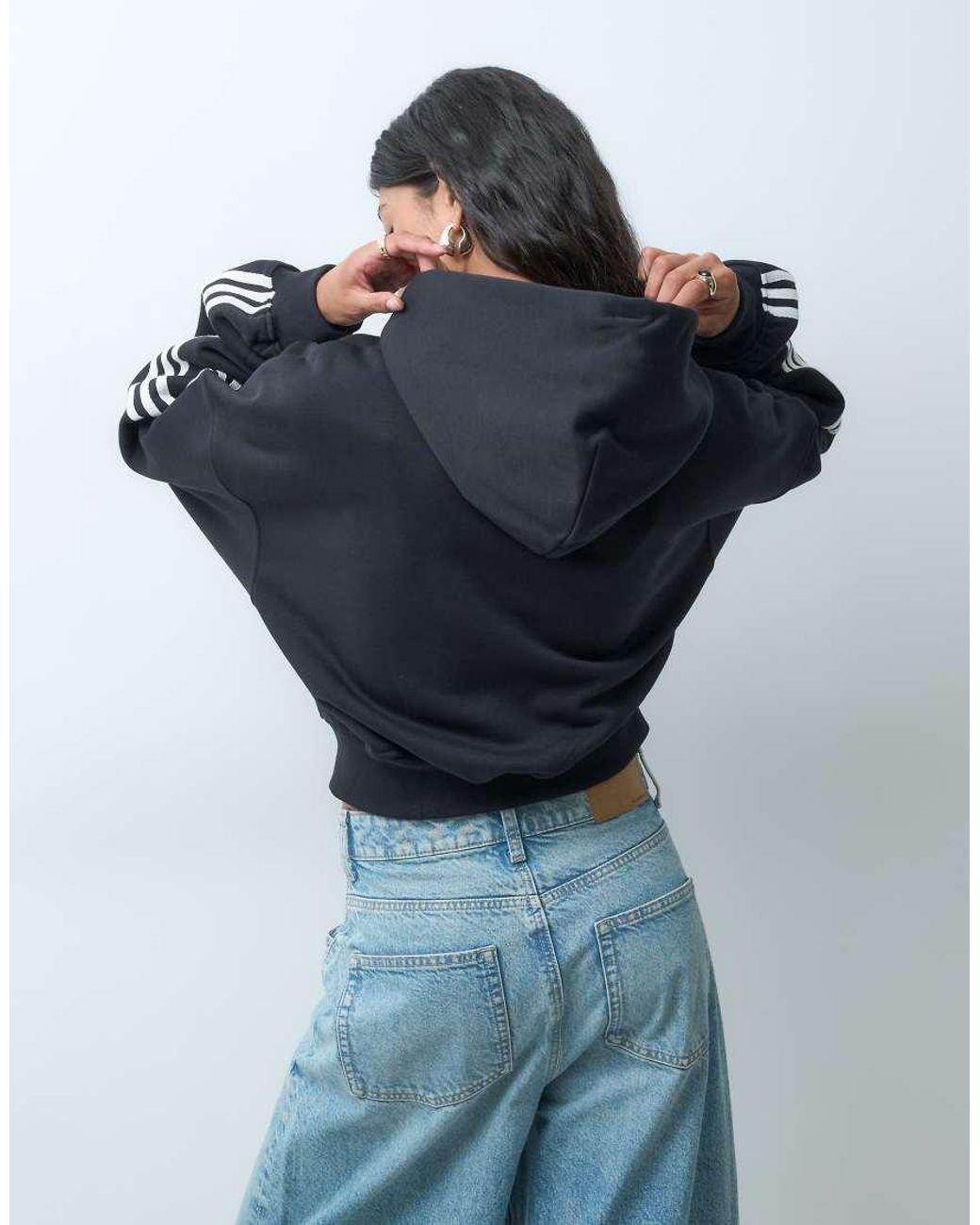 Adidas Originals Blue Signature Full Zip Hoodie