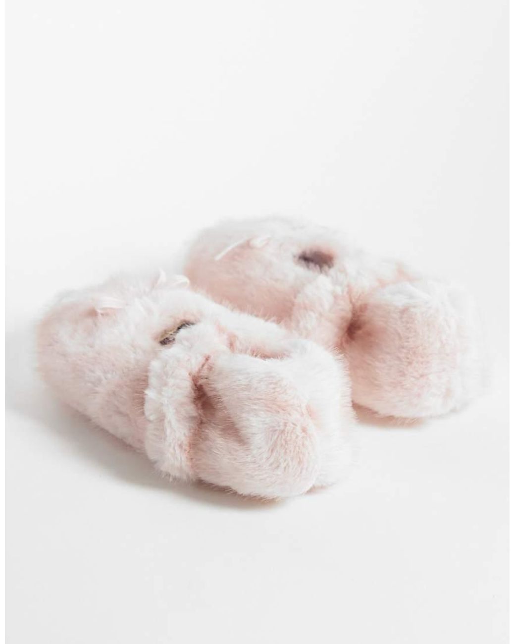 Boux Avenue Pink Cozy Strap Over Ballet Slippers