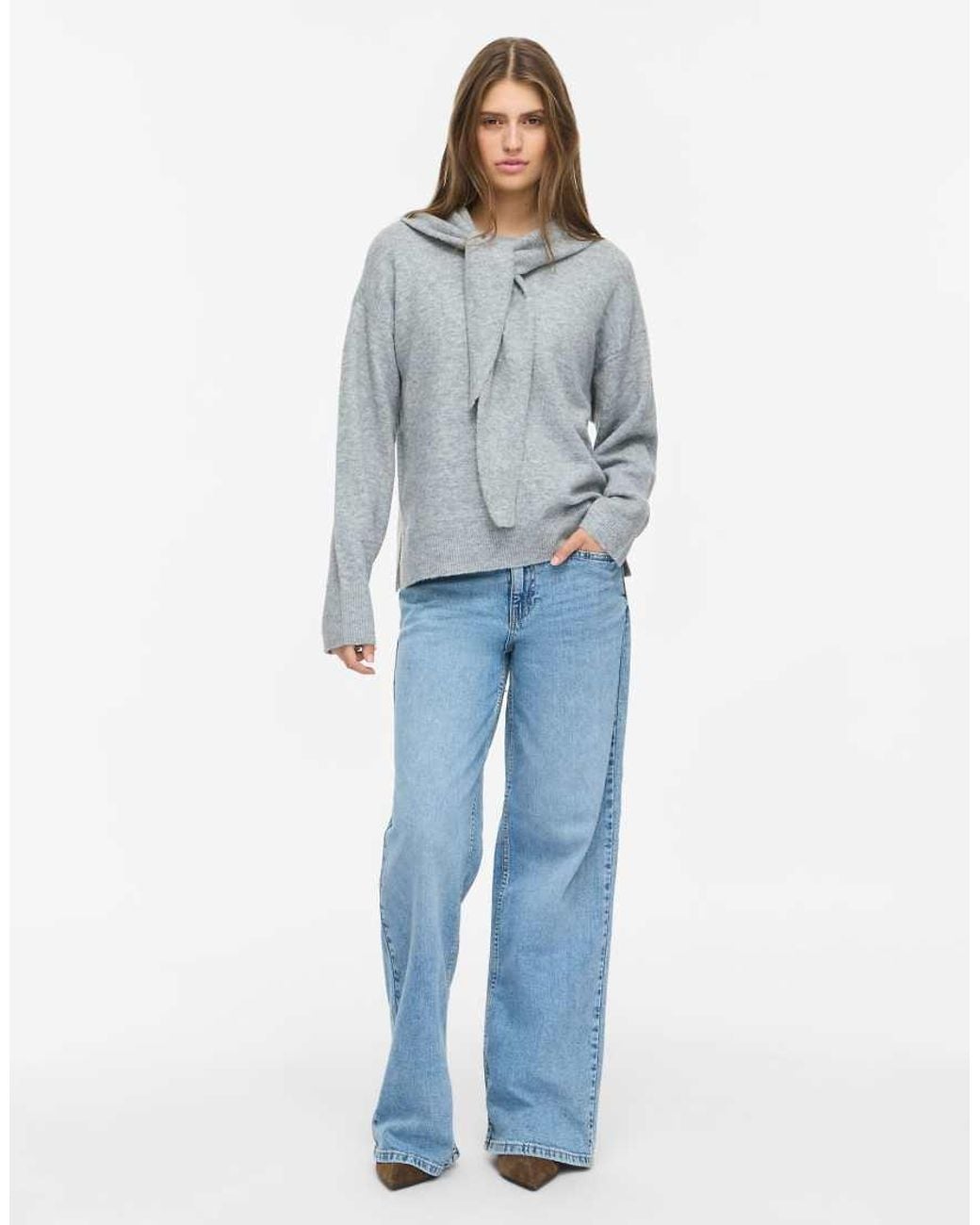 Noisy May Blue Knitted Jumper
