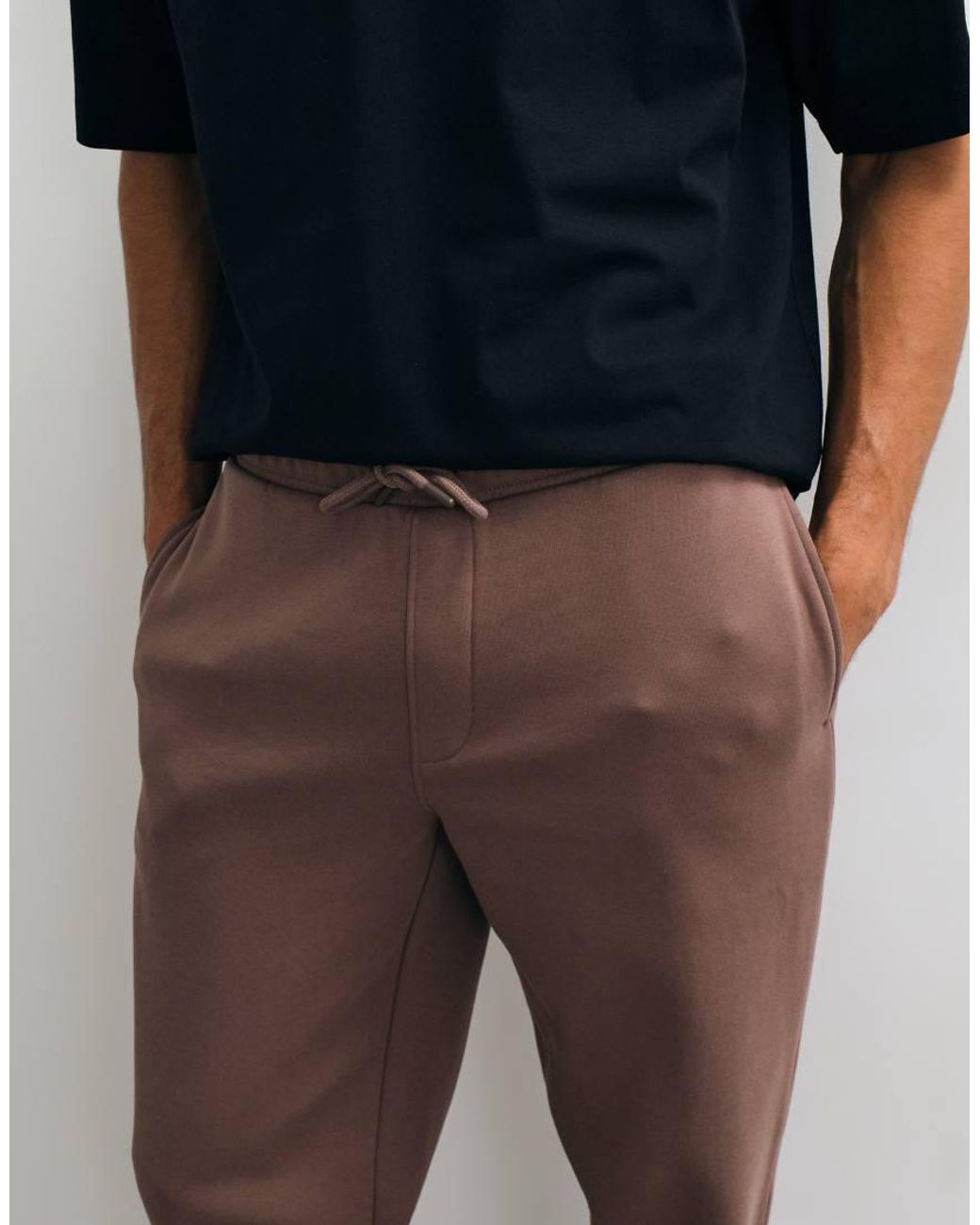 ASOS Blue Essentials Straight Leg Sweatpants for men