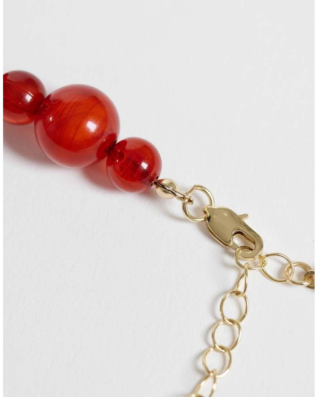 Pieces Pink Beaded Necklace