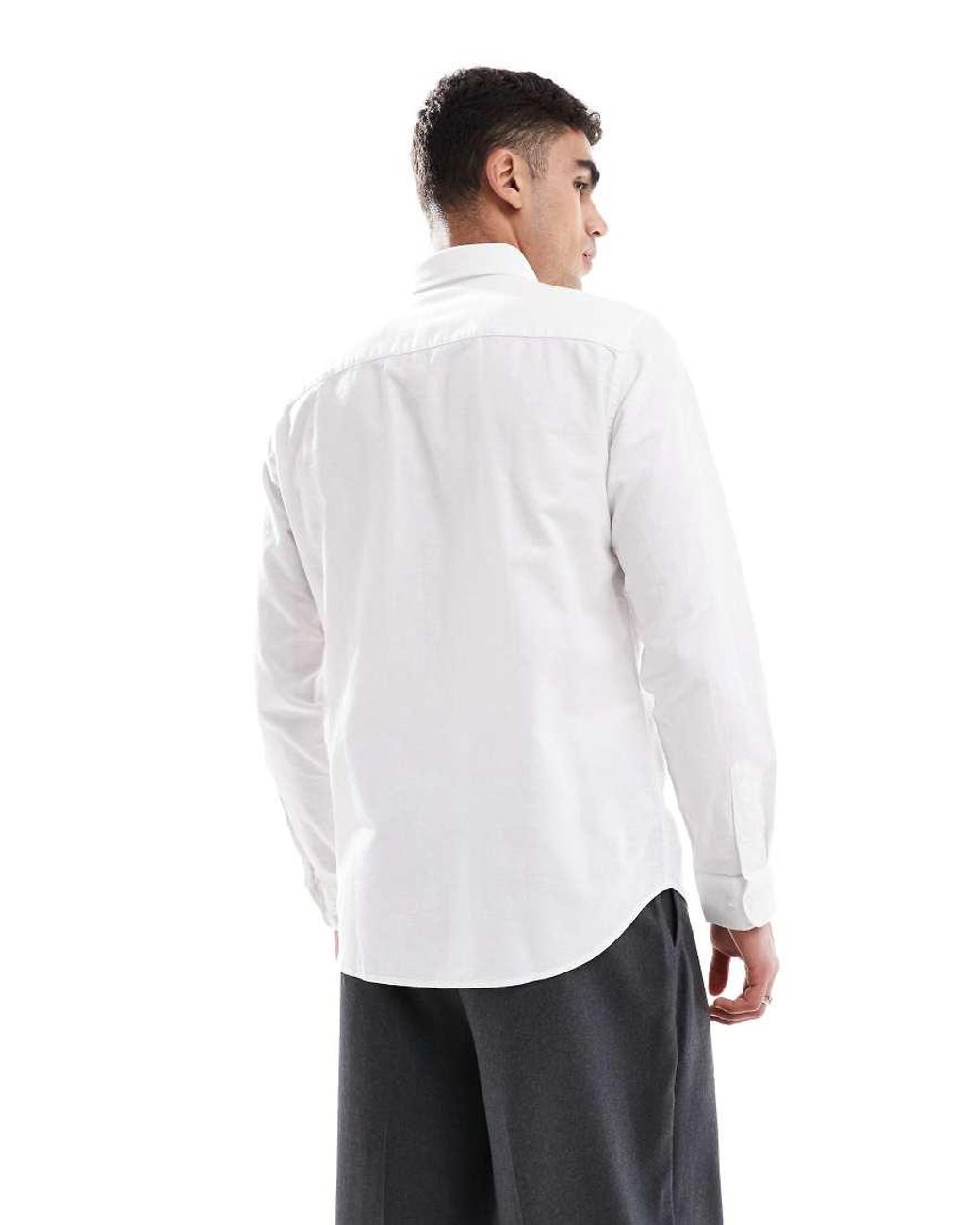 JJ Rebel White Long Sleeve Shirt for men