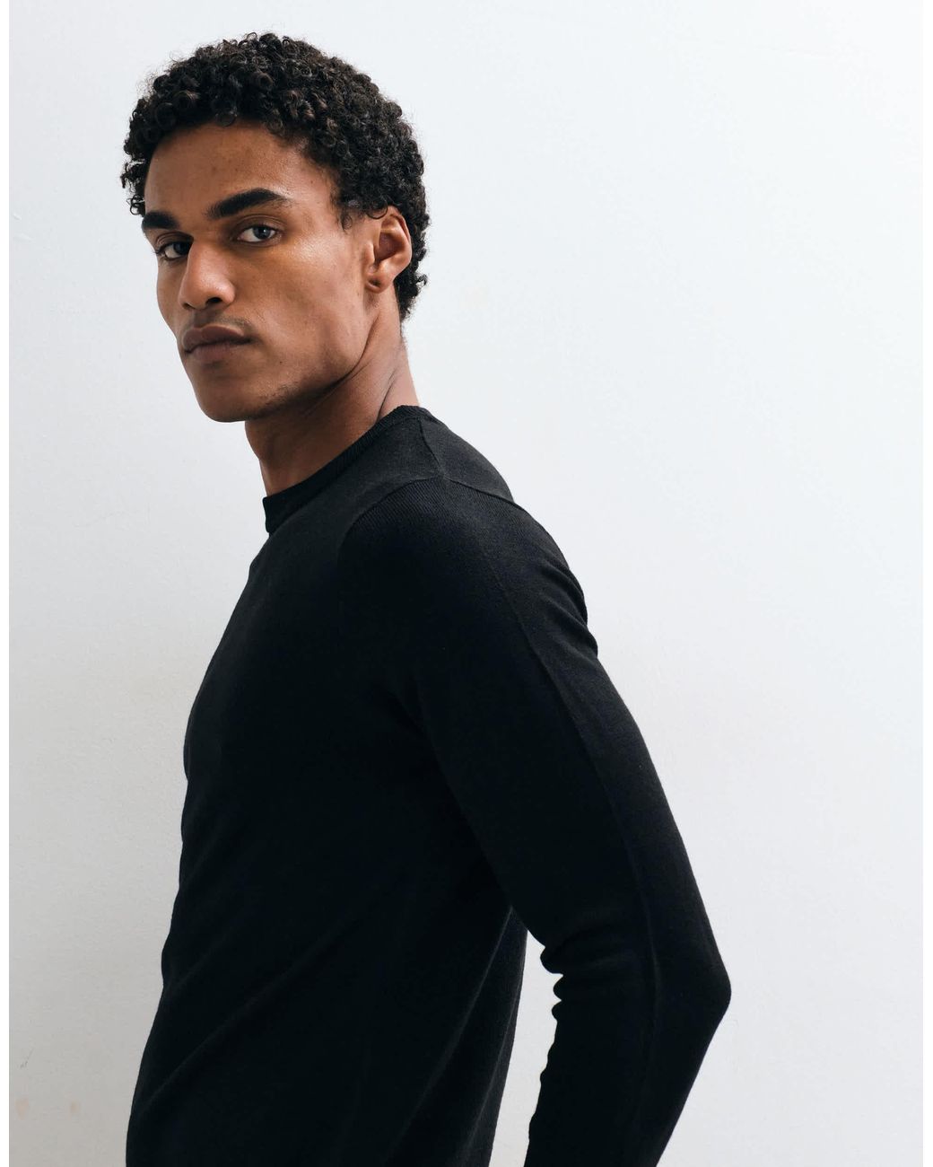 Collusion – schmaler strickpullover in Blue für Herren