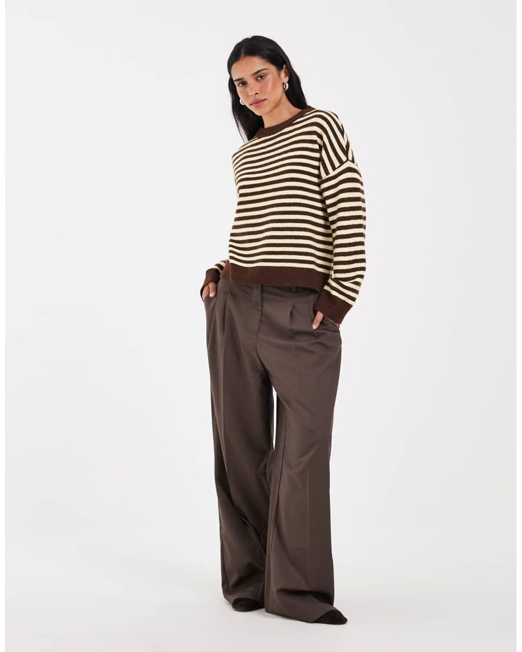 ONLY Black Drop Shoulder Knitted Jumper