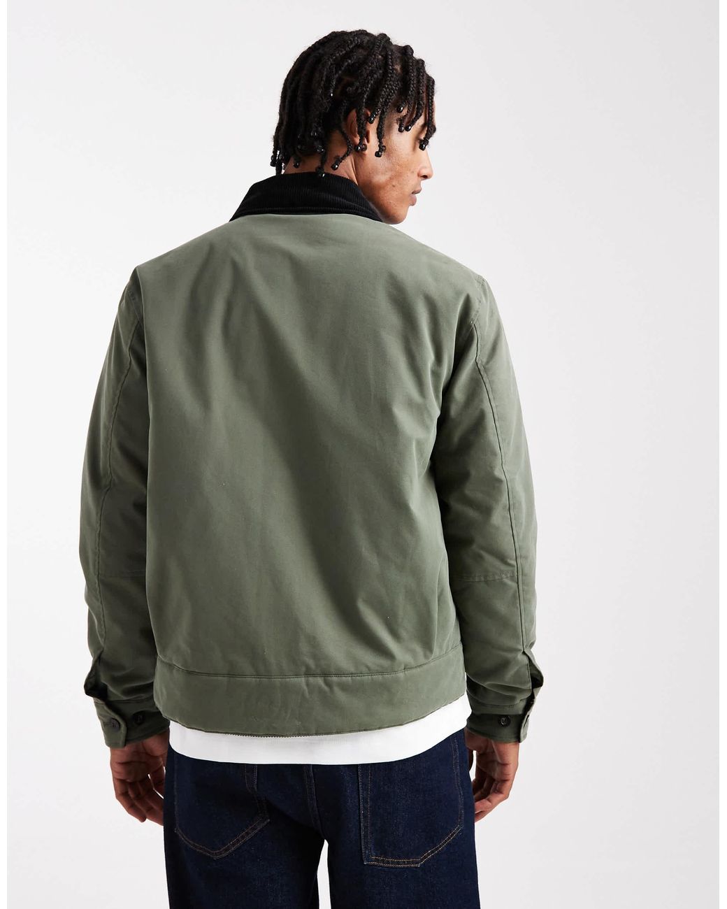 Fred Perry Green Zip Through Jacket for men