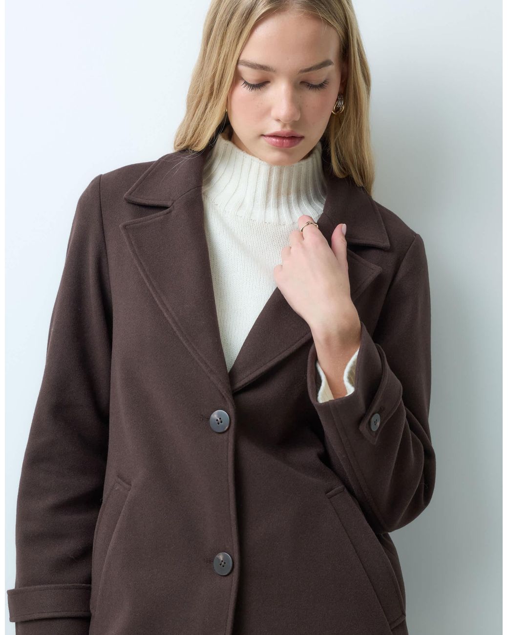 Vila White Formal Maxi Coat