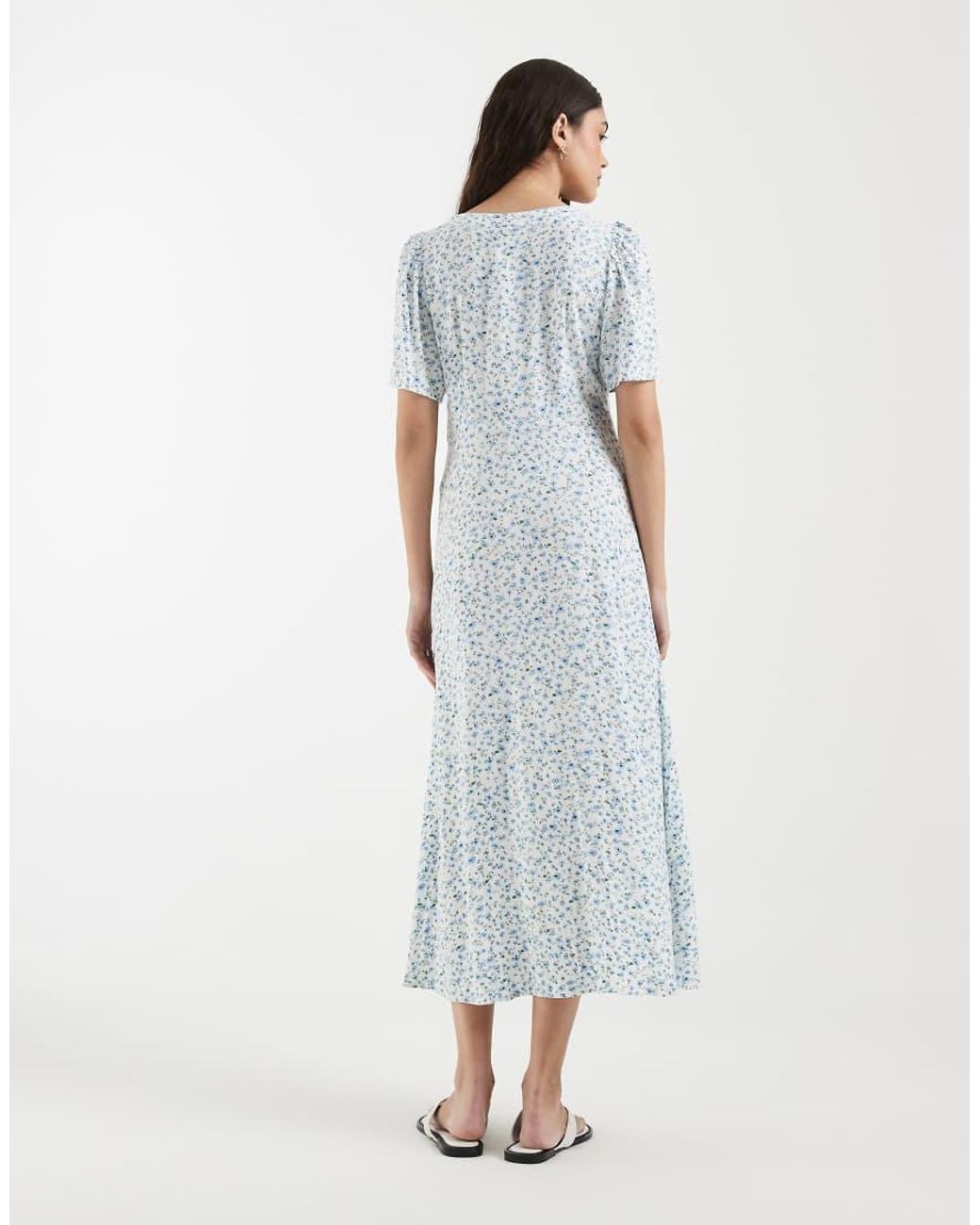Vero Moda Blue Buttondown Maxi Dress