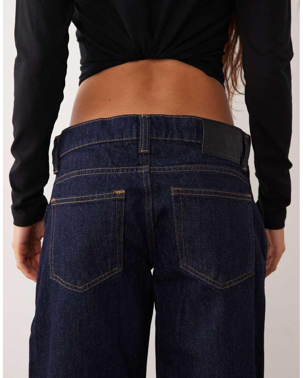 Mango Blue Slim Barrel Jean