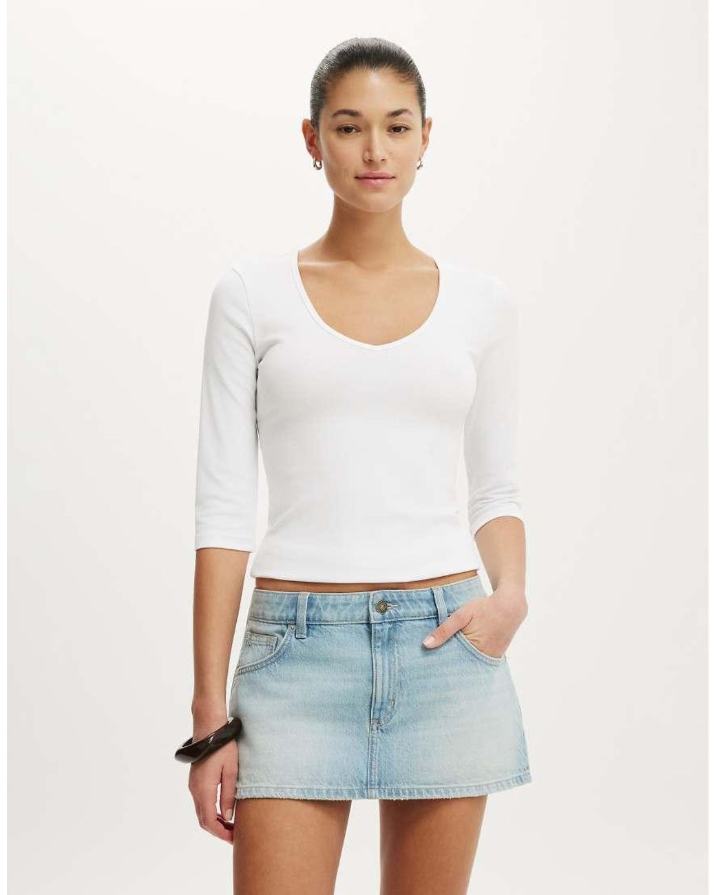 Cotton On Blue Original Denim Skort