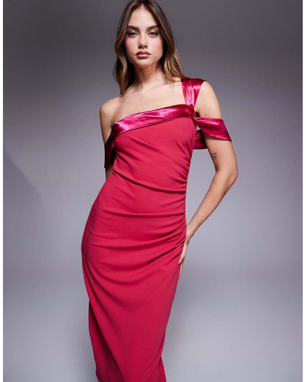sachin and babi light blue dress Red Asymmetric Dresses | Red One Shoulder Dresses