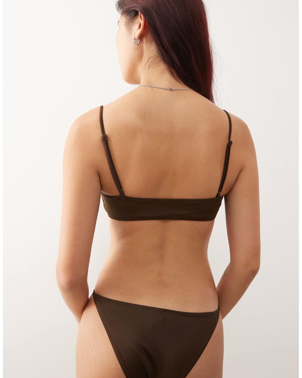 Weekday Black Square Bikini Top