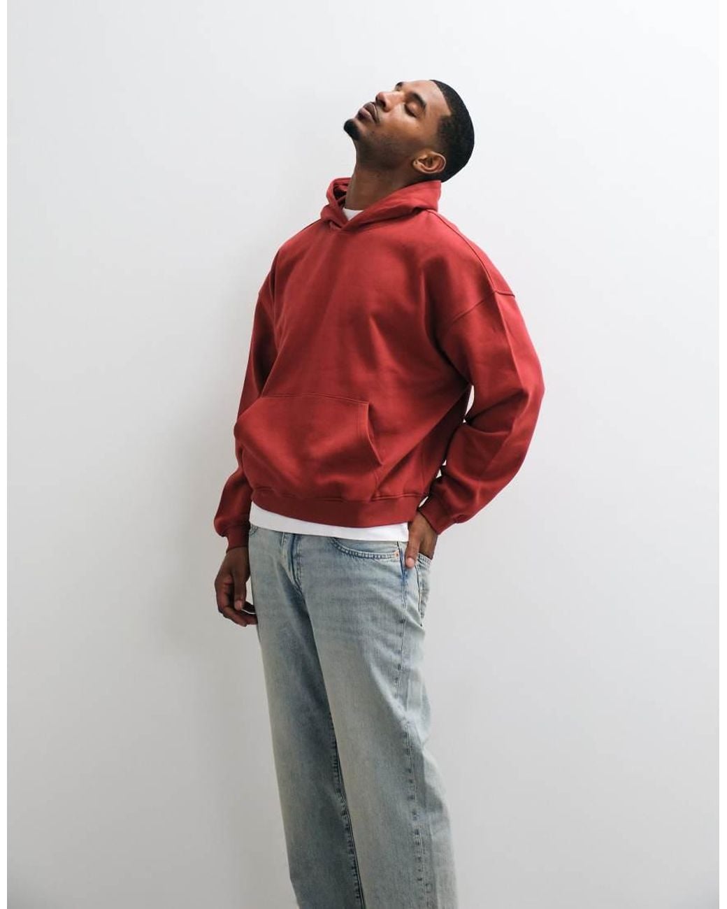 ASOS Red Essentials Extreme Oversized Hoodie for men