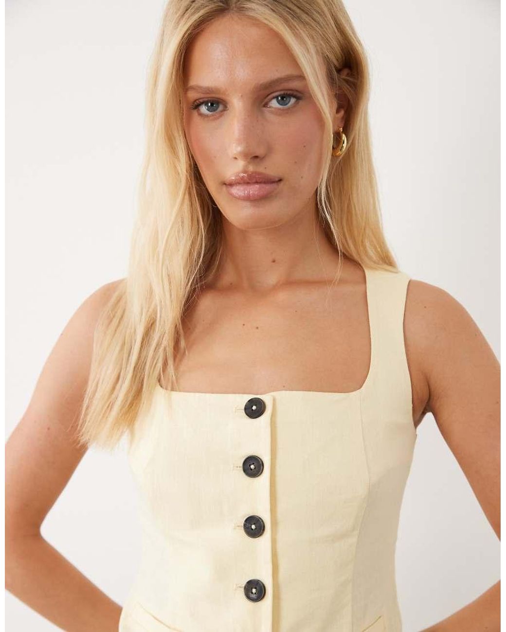 New Look Blue Strappy Waistcoat