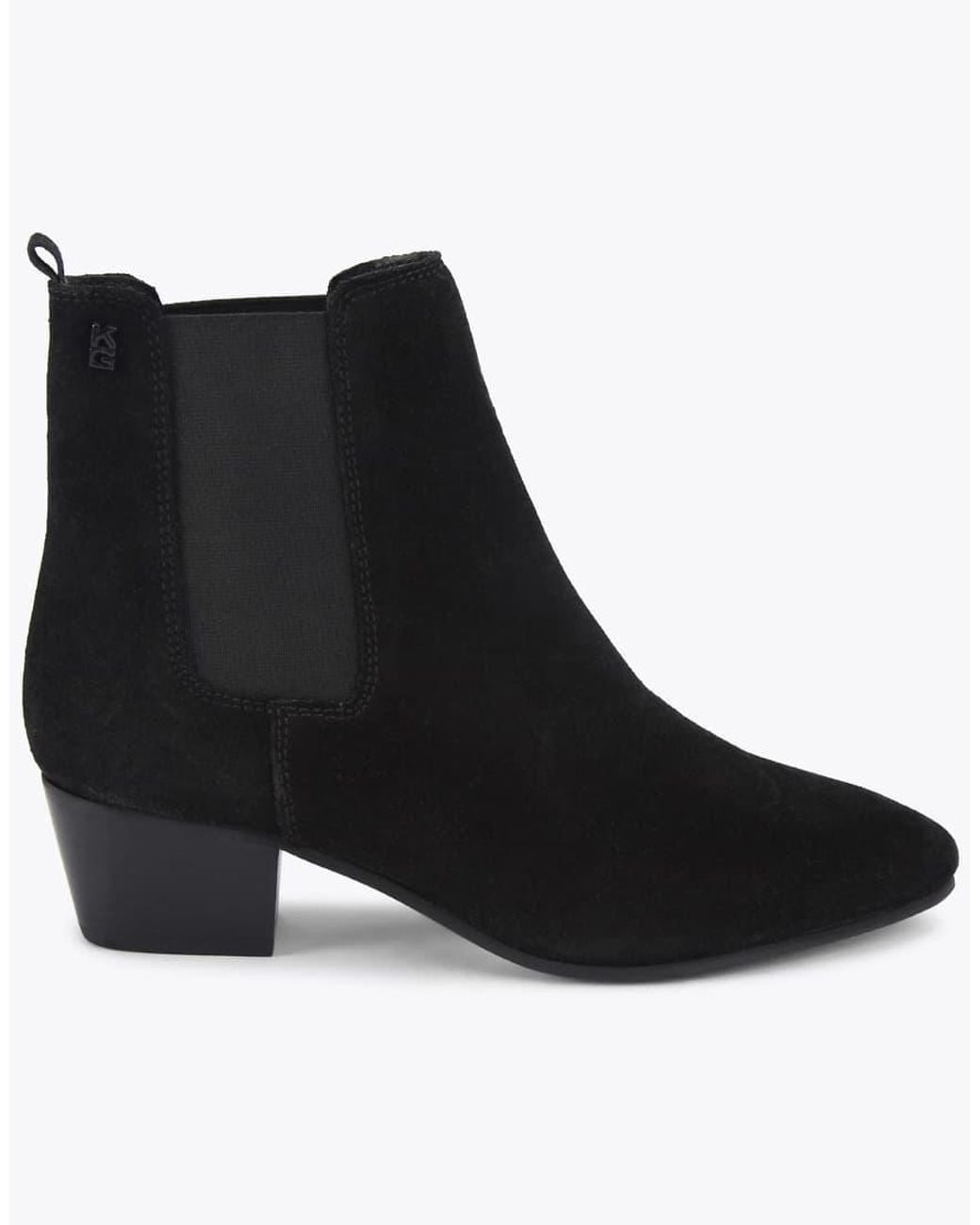 KG by Kurt Geiger Black Topaz Low Ankle Boots