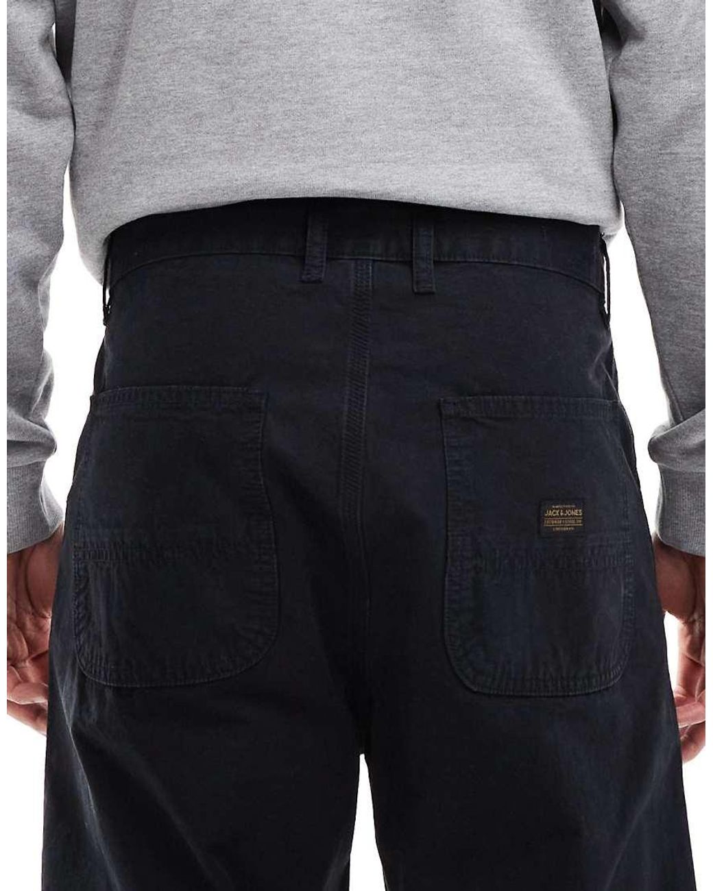 Jack & Jones Gray Loose Fit Worker Trouser for men