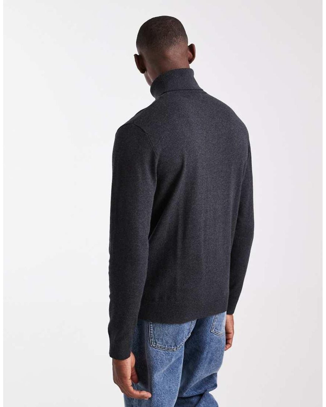 JJ Rebel Blue Turtle Neck Sweater for men