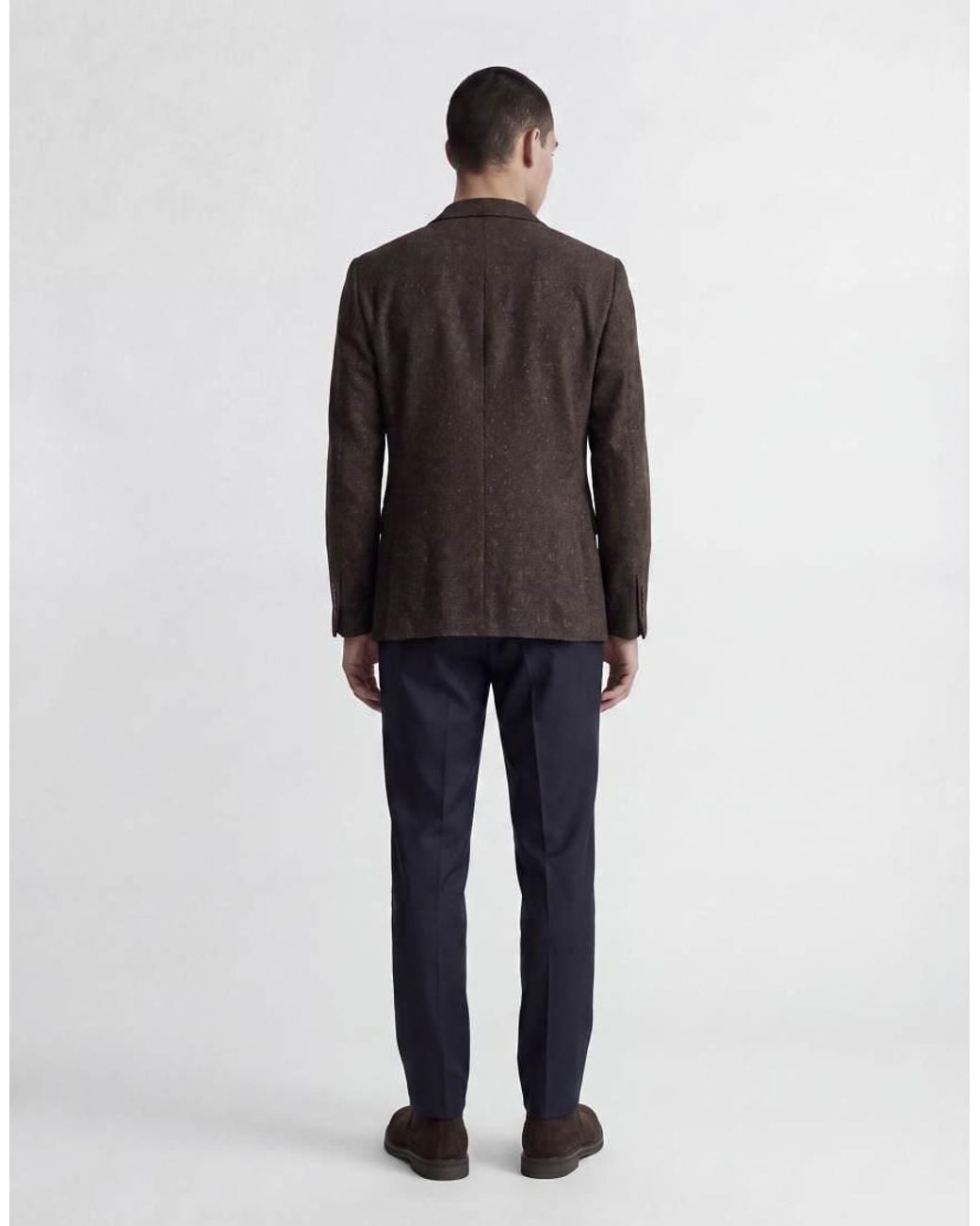 Jack & Jones Blue Daytona Mid Waist Wide Leg Trousers for men