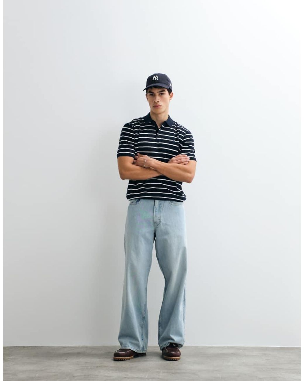Polo Ralph Lauren Blue Regular Fit Short Sleeve Striped Sweater Pullover for men