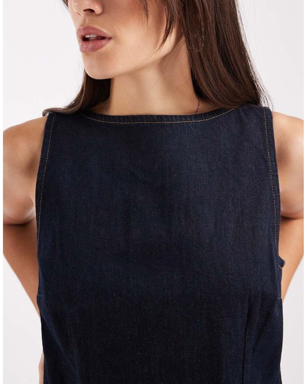 Levi's Blue Denim Mini Shift Dress
