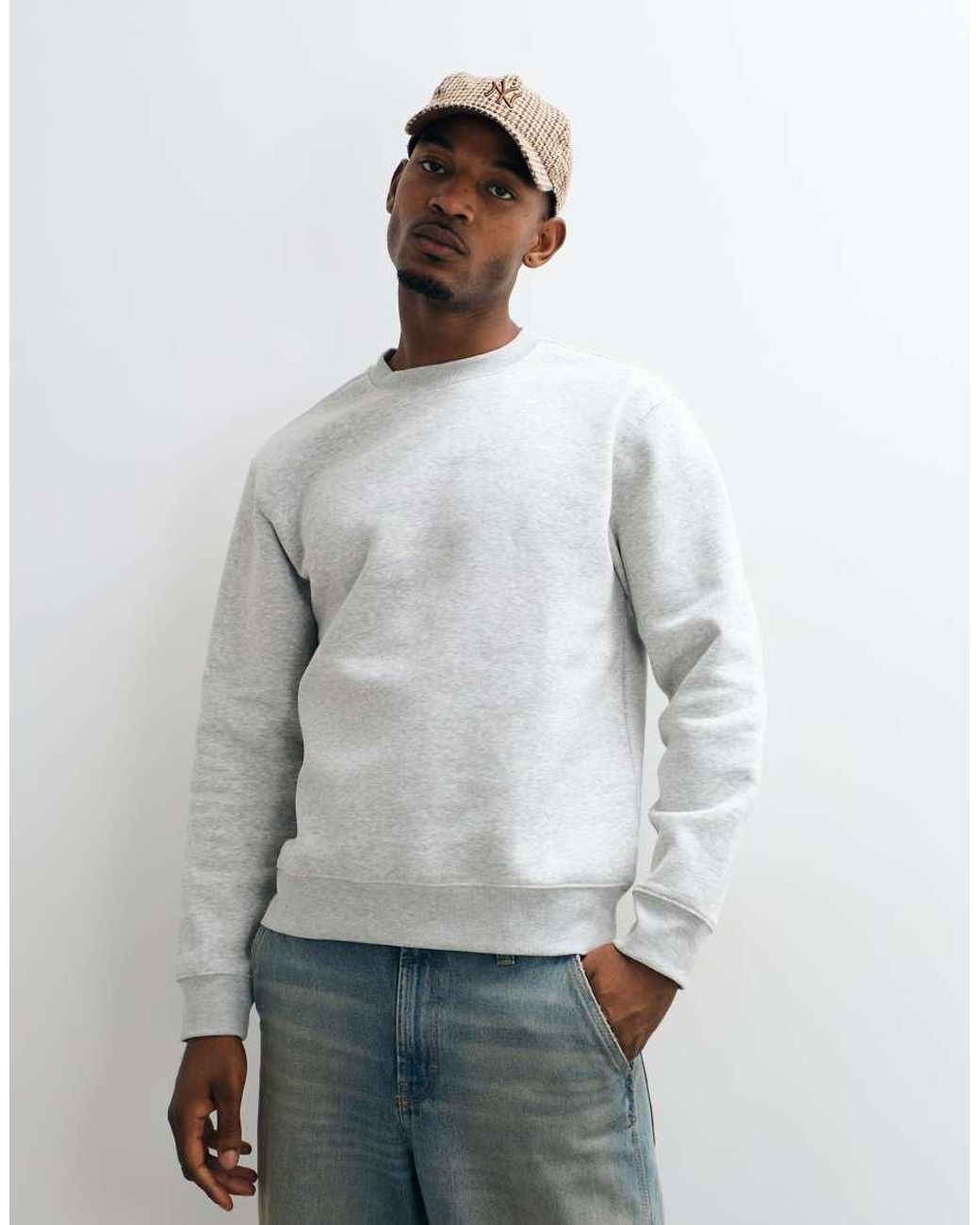 Sudadera De Corte Clásico De Weekday de hombre de color White