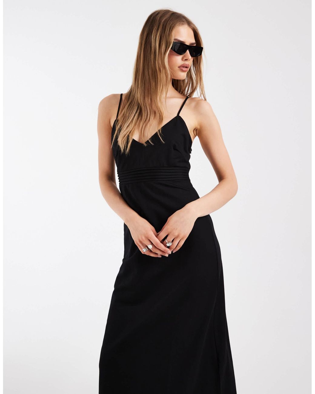 ONLY Black – maxi-trägerkleid