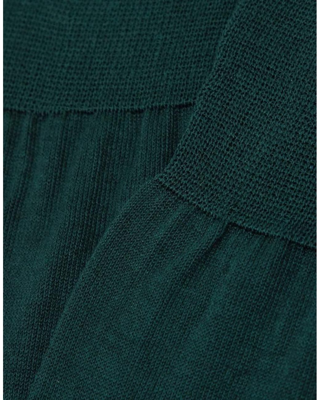 Intimissimi Green Short Sateen Cotton Lisle Socks for men