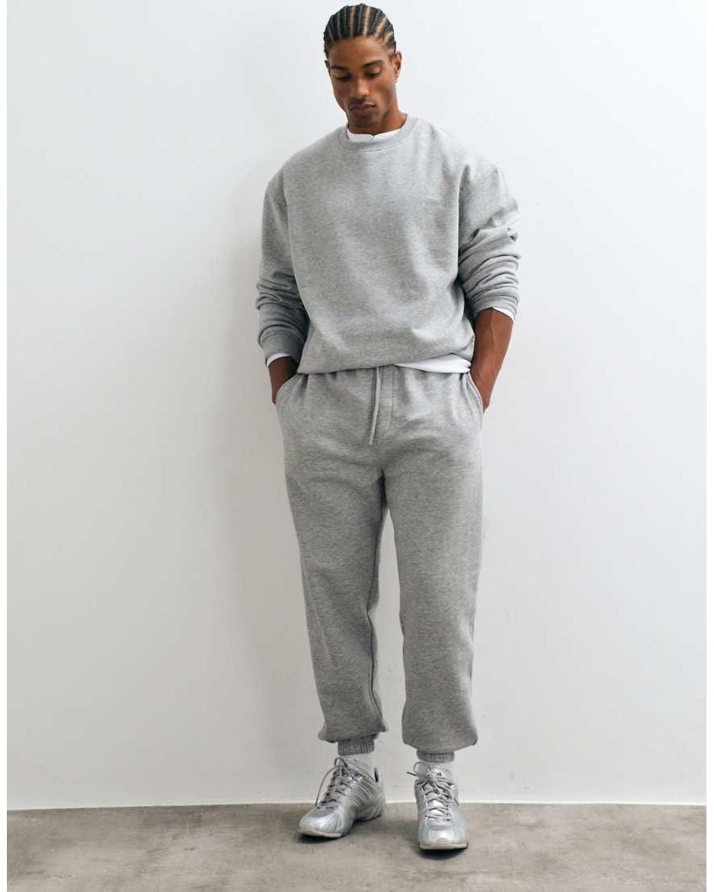 ASOS Gray Essentials Relaxed Sweatshirt for men
