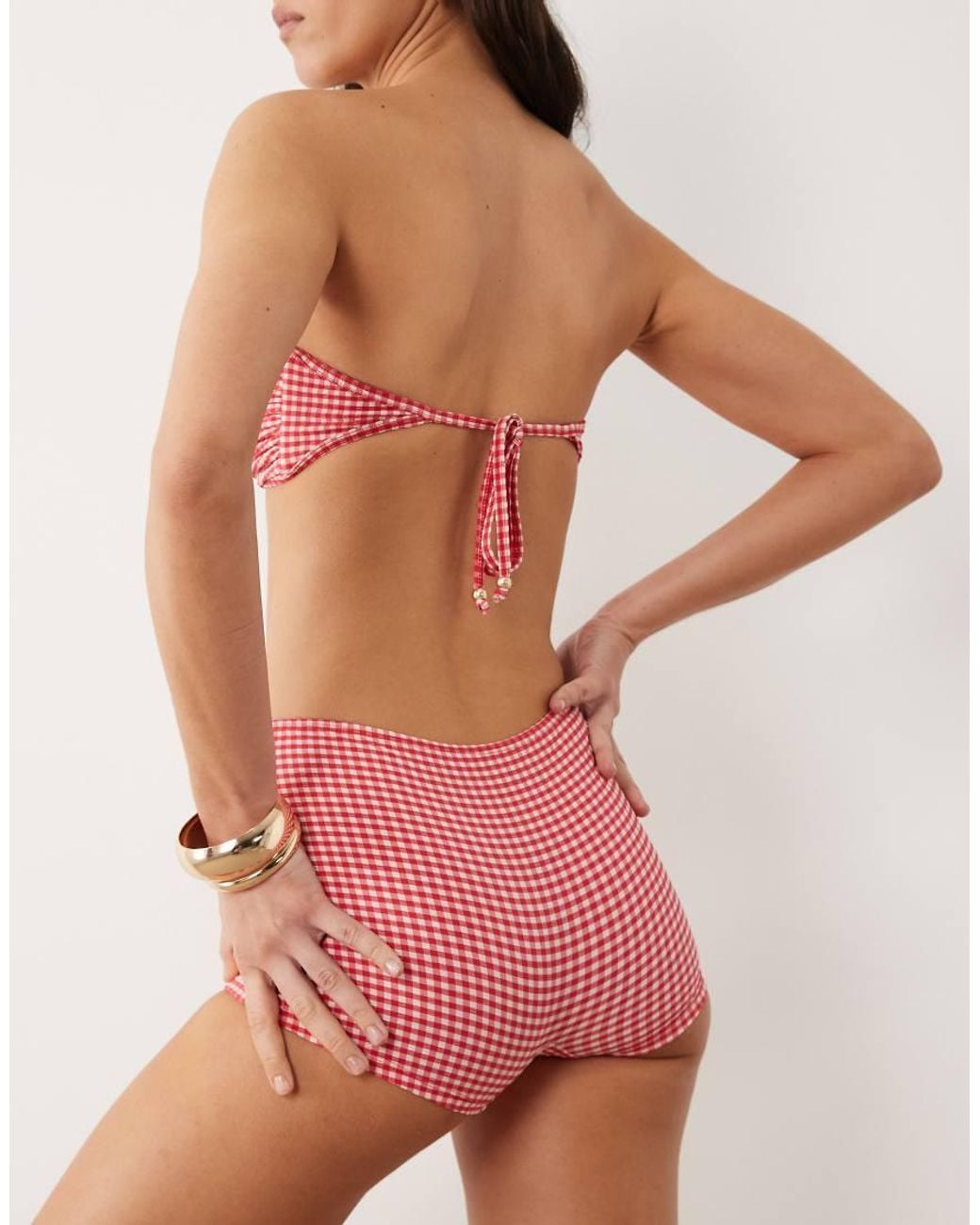 Kulani Kinis Pink Strawberry Siesta Micro Swimshort Bikini Bottom