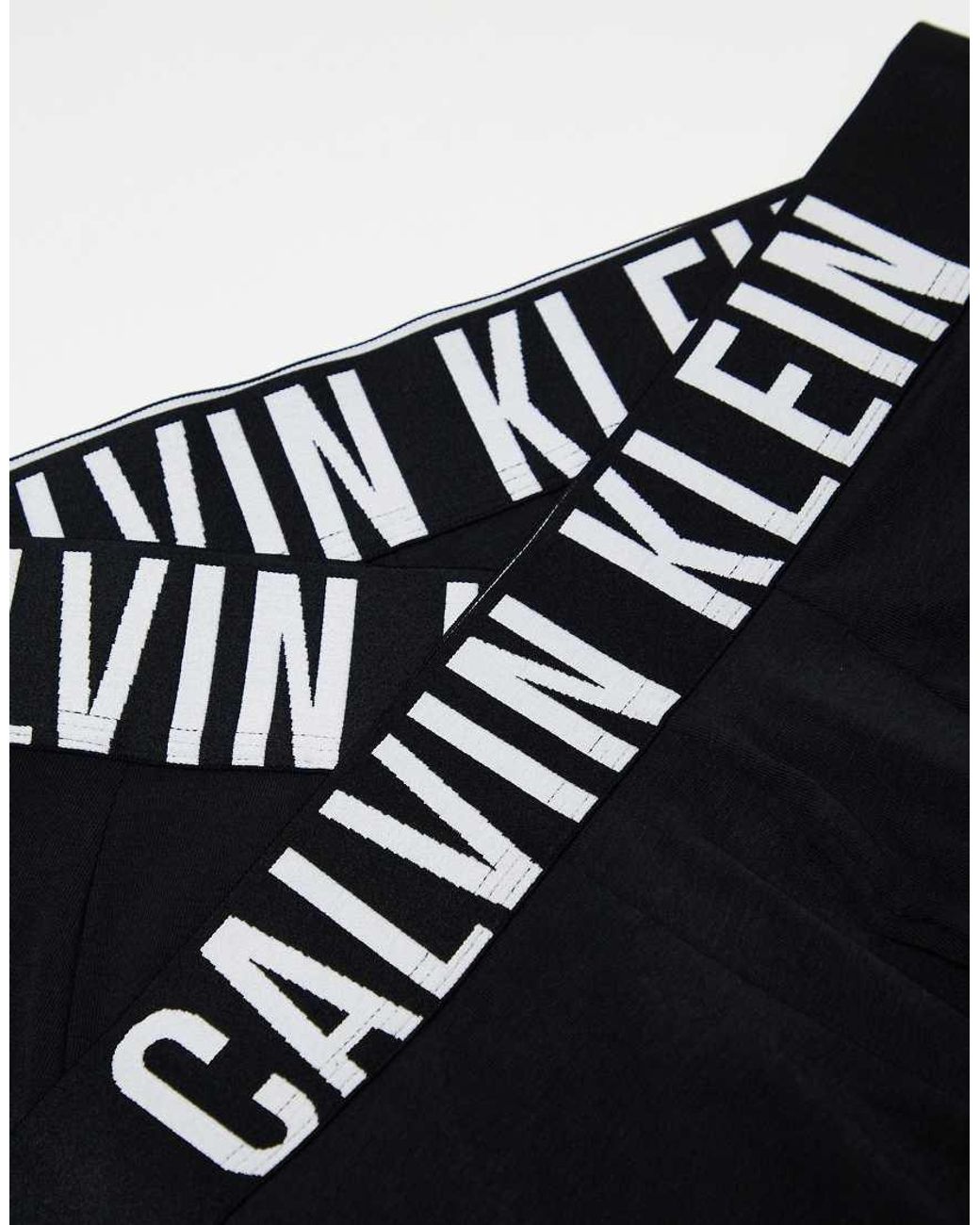 Calvin Klein Black Intense Power Cotton Stretch Trunks 3 Pack for men