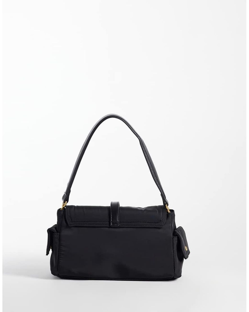 Mango Black Buckle Detail Shoulder Bag